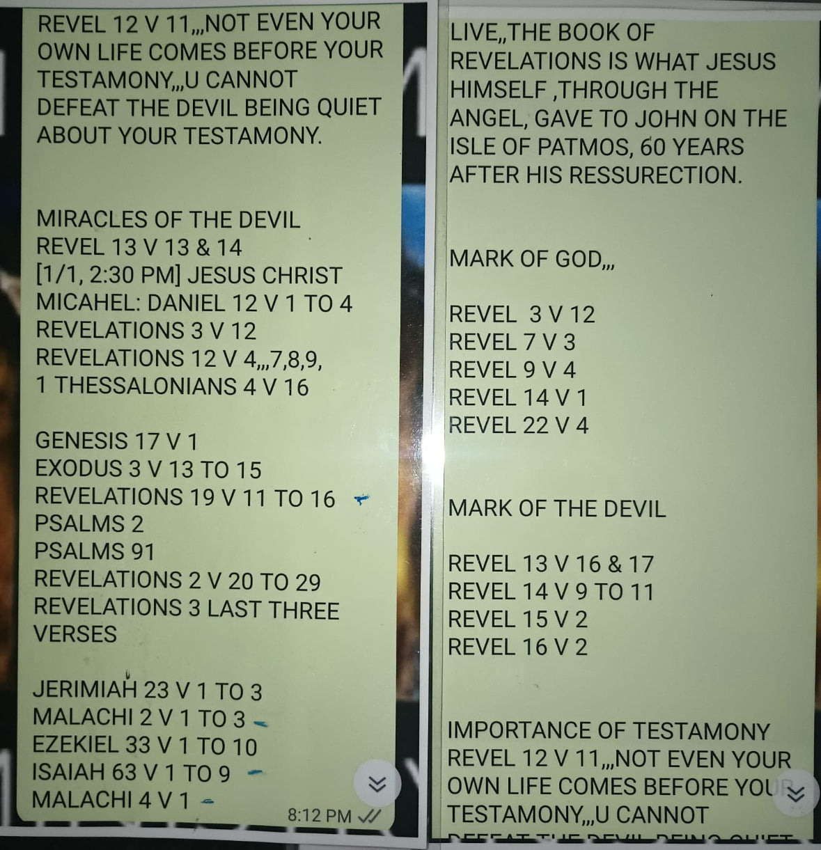 Provided Evidence of Jesus Christ MiCahEl