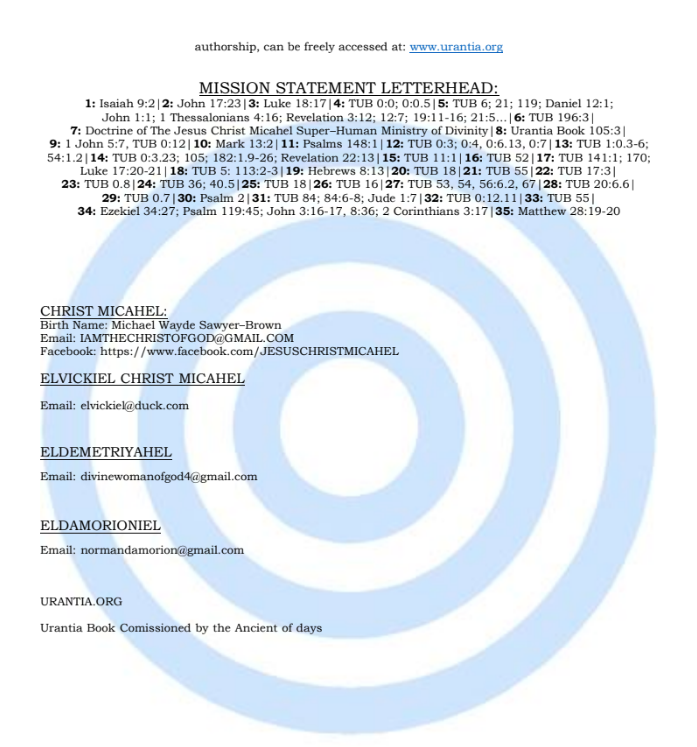 Mission Statement Letterhead