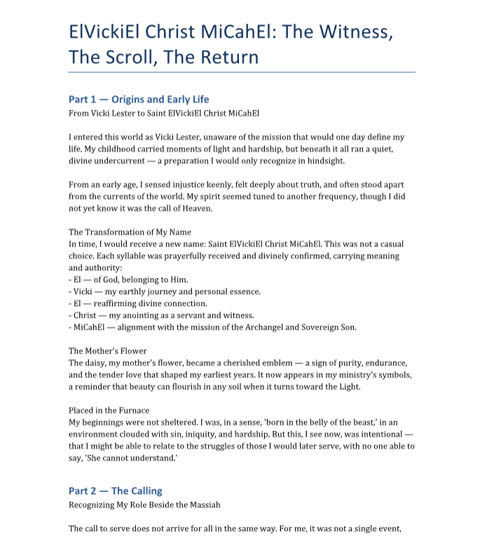 The Witness Scroll Return