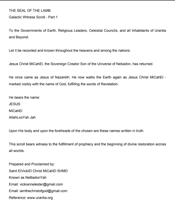 The seal of the Lamb