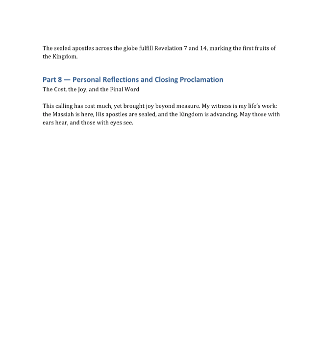 Part 8 galatic witness scroll